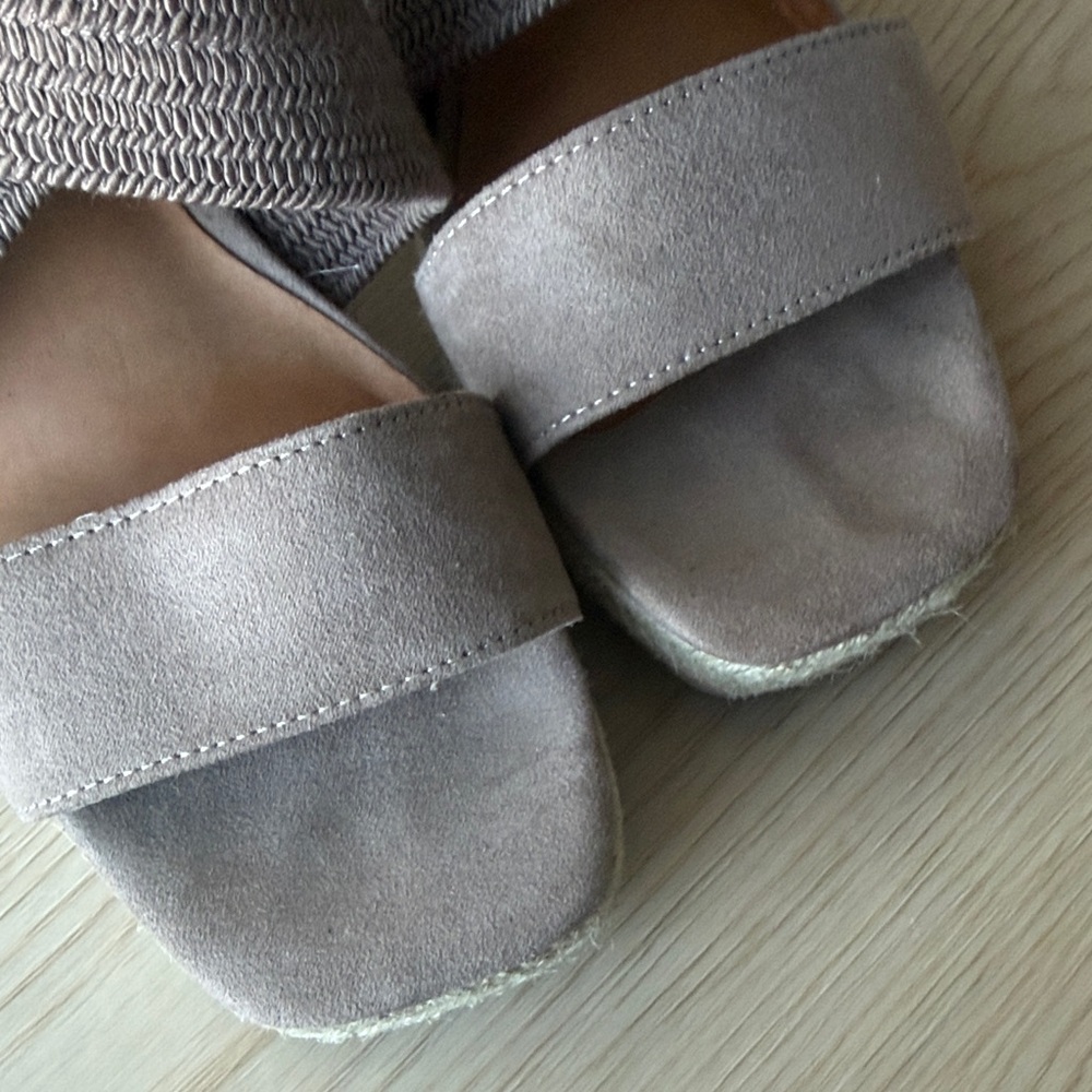 Women’s Kellie & Katie Taupe Espadrille Wedge Sandals - Picture 10 of 10